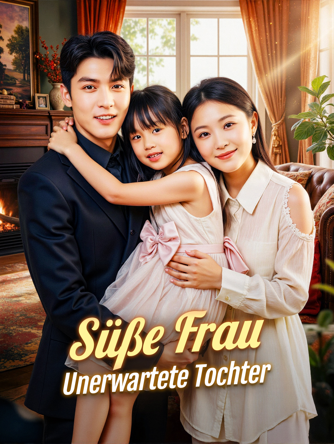 Süße Frau Unerwartete Tochter