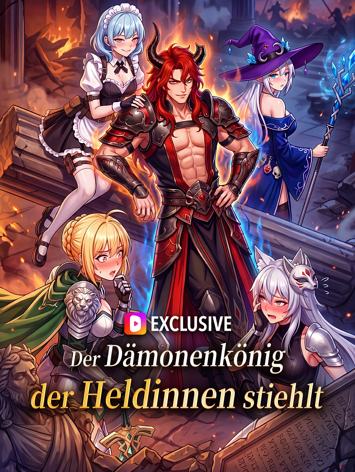 Der Dämonenkönig, der Heldinnen stiehlt
