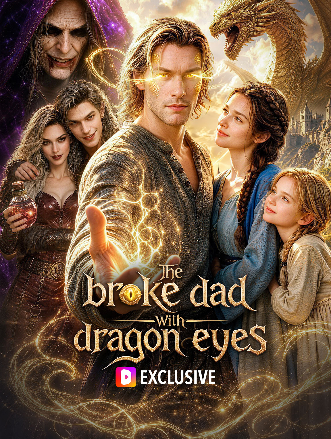 The broke dad with dragon eyes