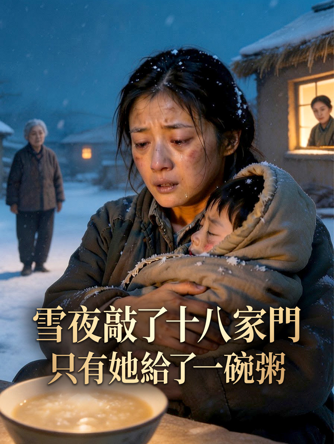 雪夜敲了十八家門，只有她給了一碗粥