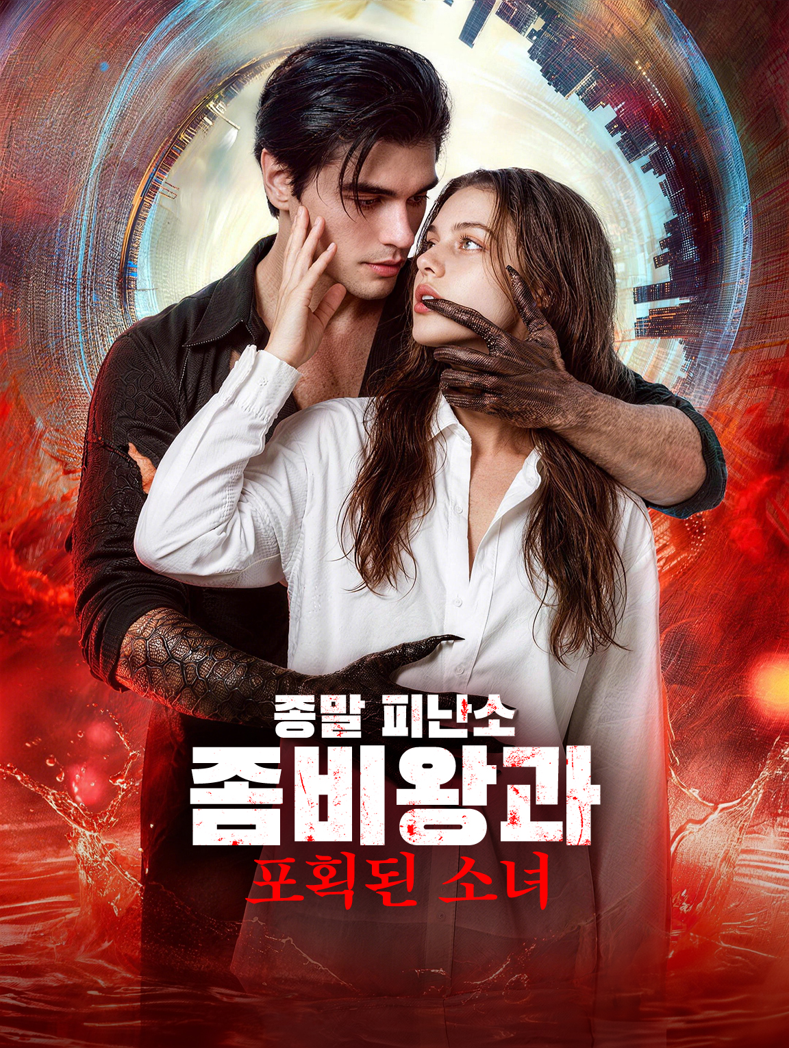 종말 피난소: 좀비왕과 포획된 소녀 poster