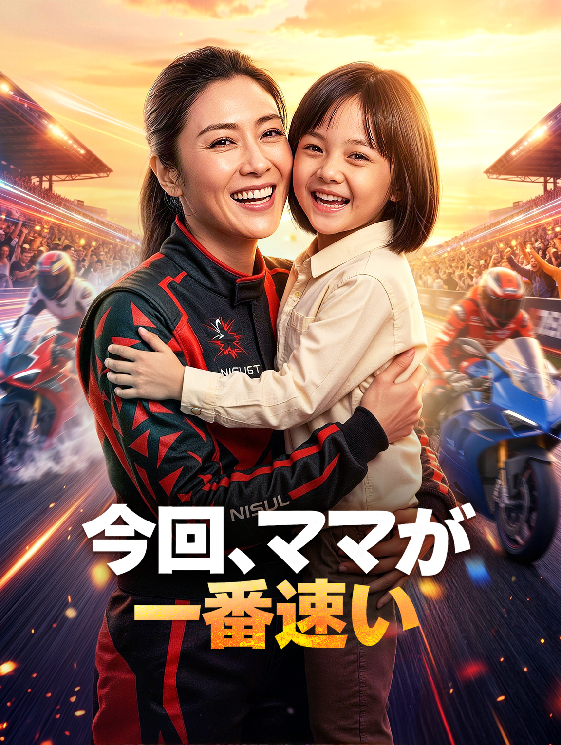 今回、ママが一番速い