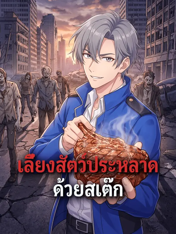 โปสเตอร์ เลี้ยงสัตว์ประหลาด ด้วยสเต๊ก