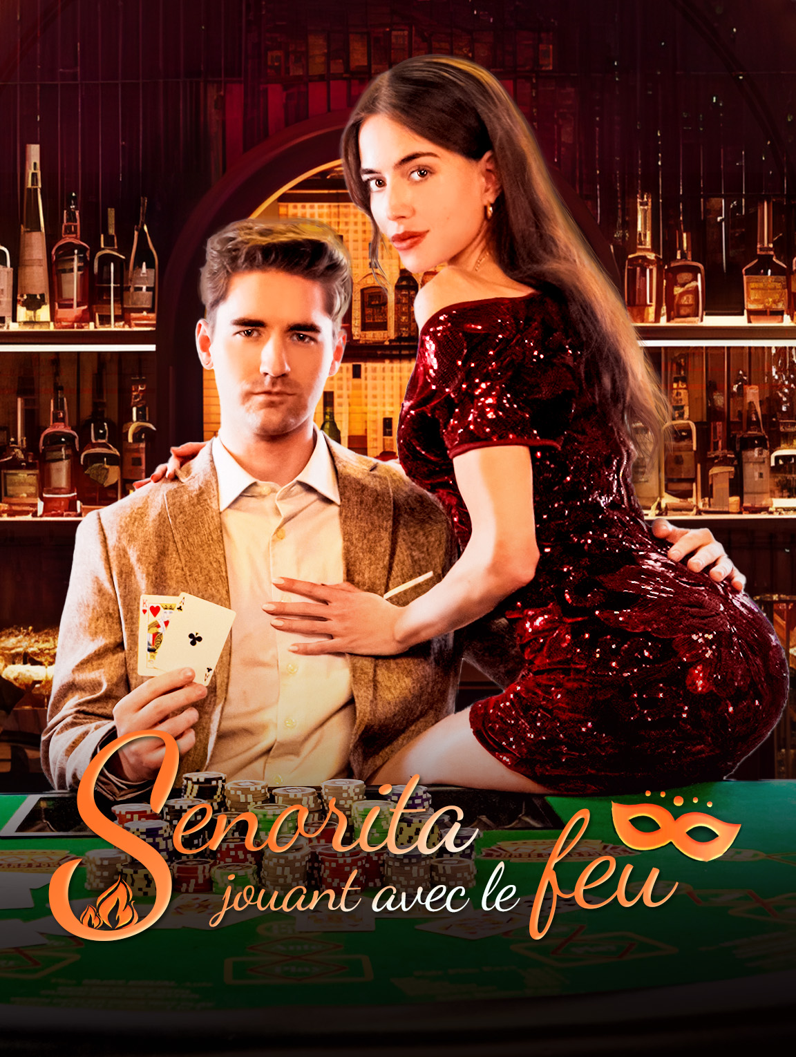 Senorita jouant avec le feu