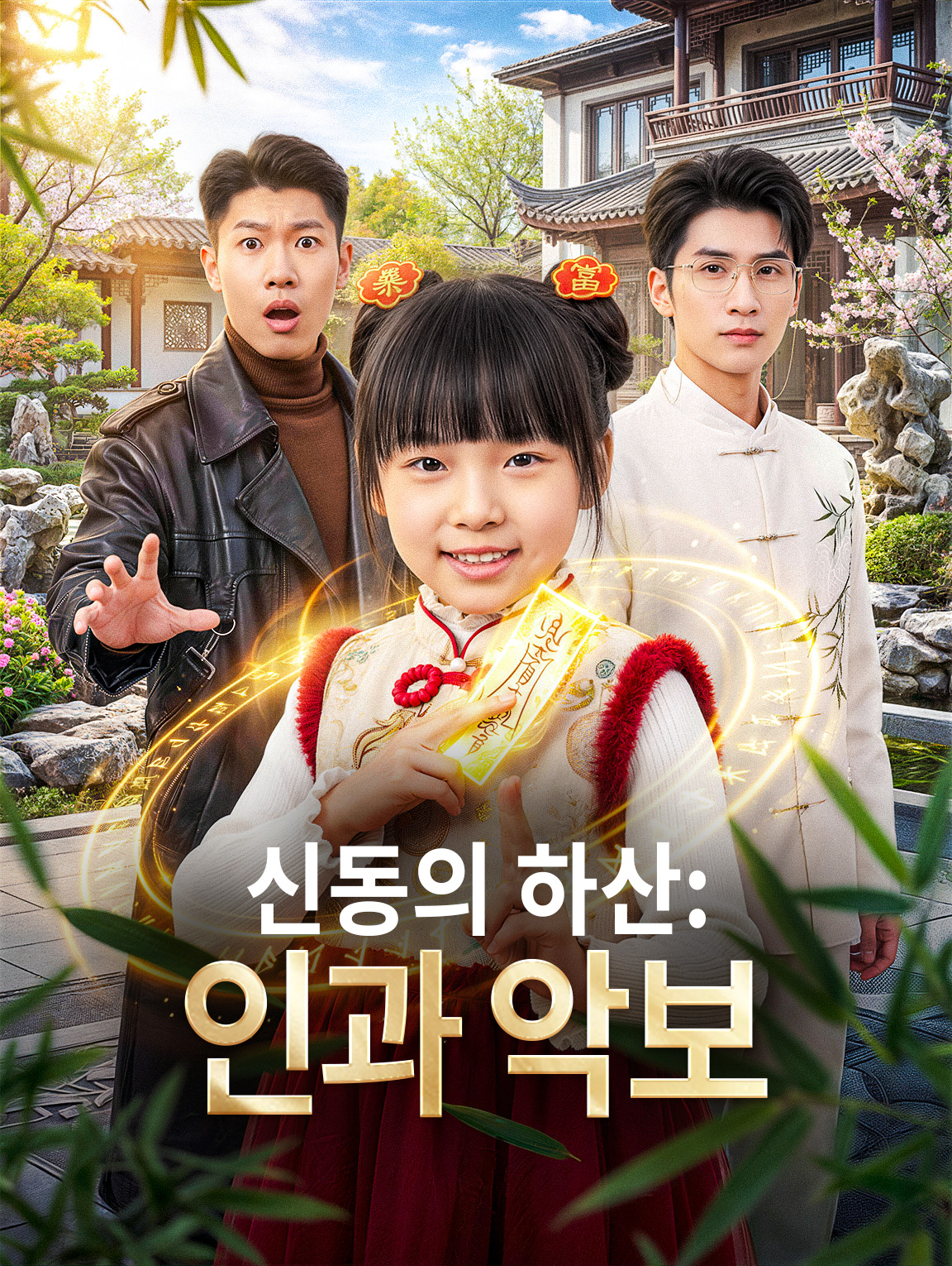 신동의 하산: 인과 악보