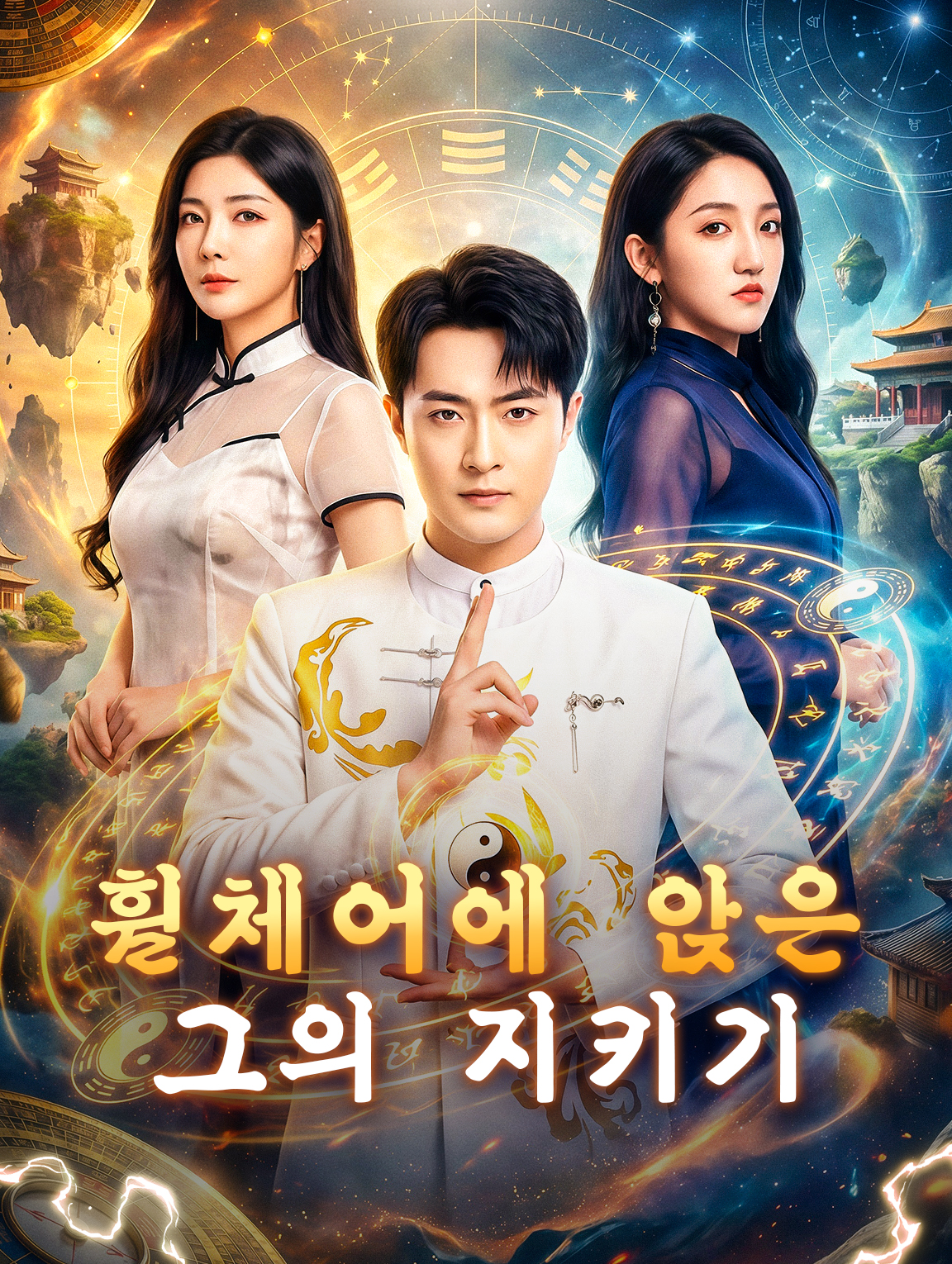 휠체어에 앉은 그의 지키기