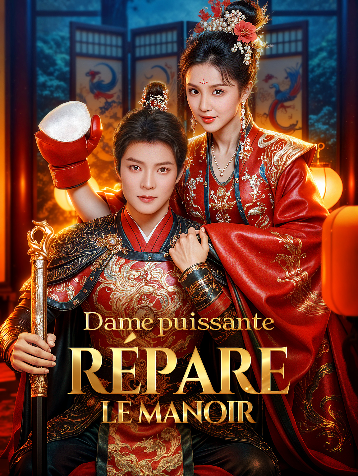 Dame puissante répare le manoir