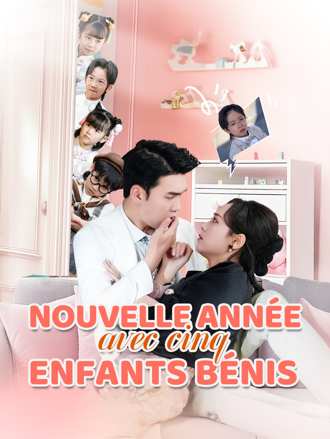 Nouvelle année avec cinq enfants bénis