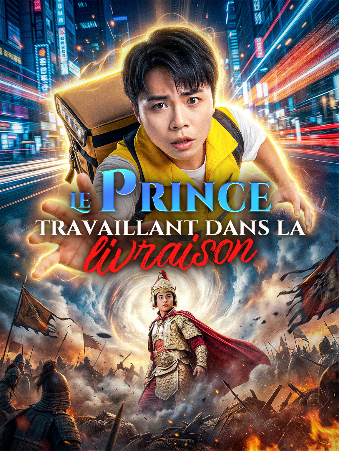 Le prince travaillant dans la livraison