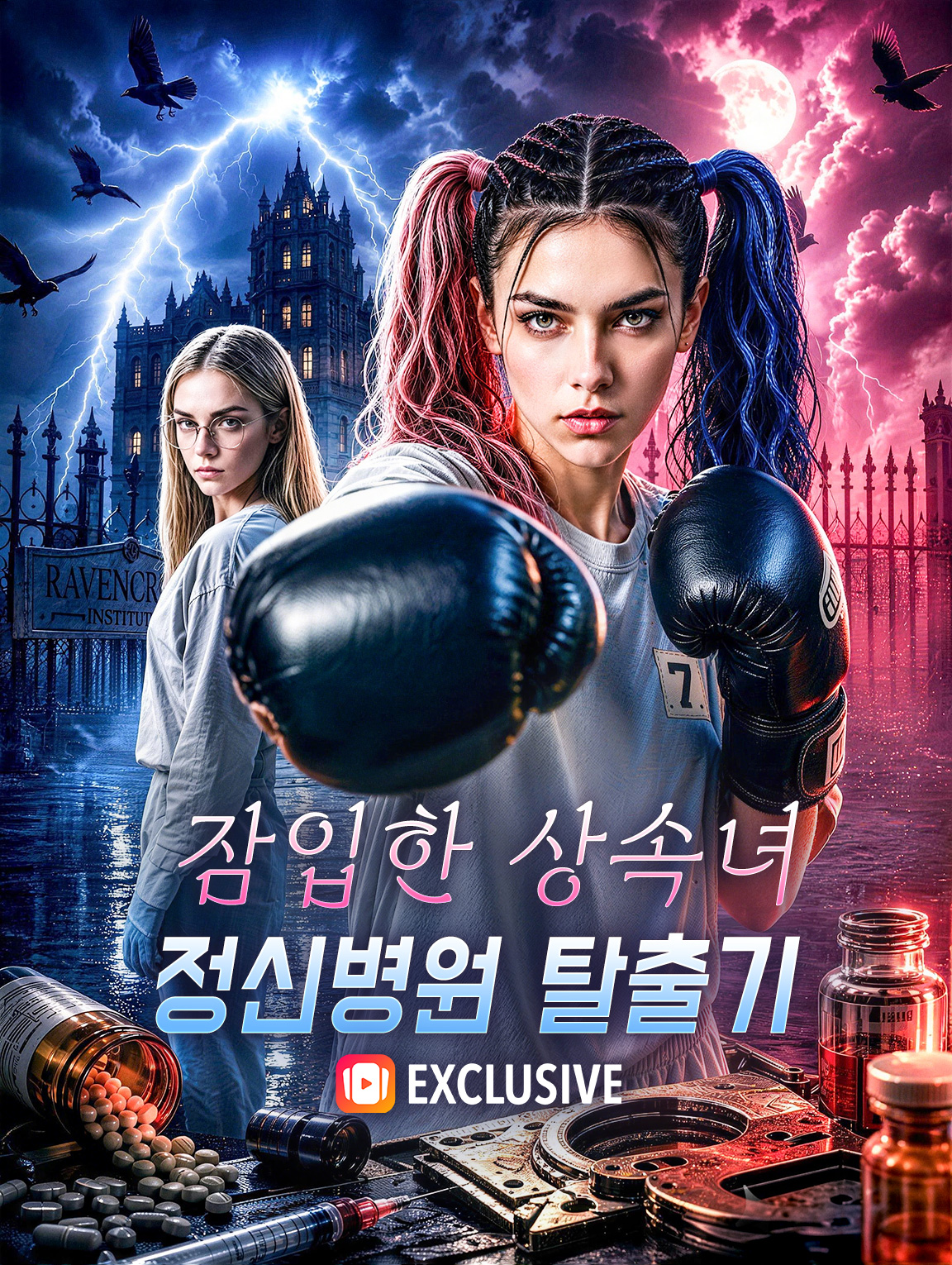 잠입한 상속녀: 정신병원 탈출기