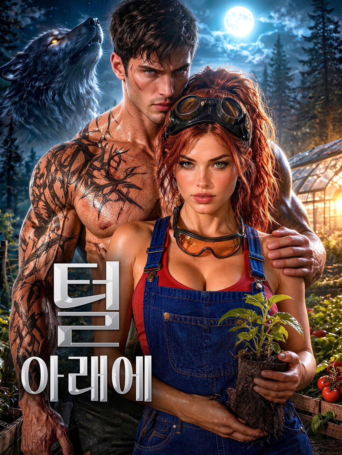 털 아래에
