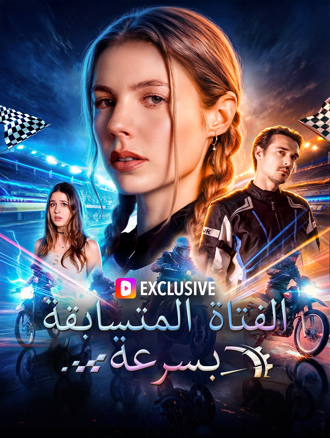 الفتاة المتسابقة بسرعة