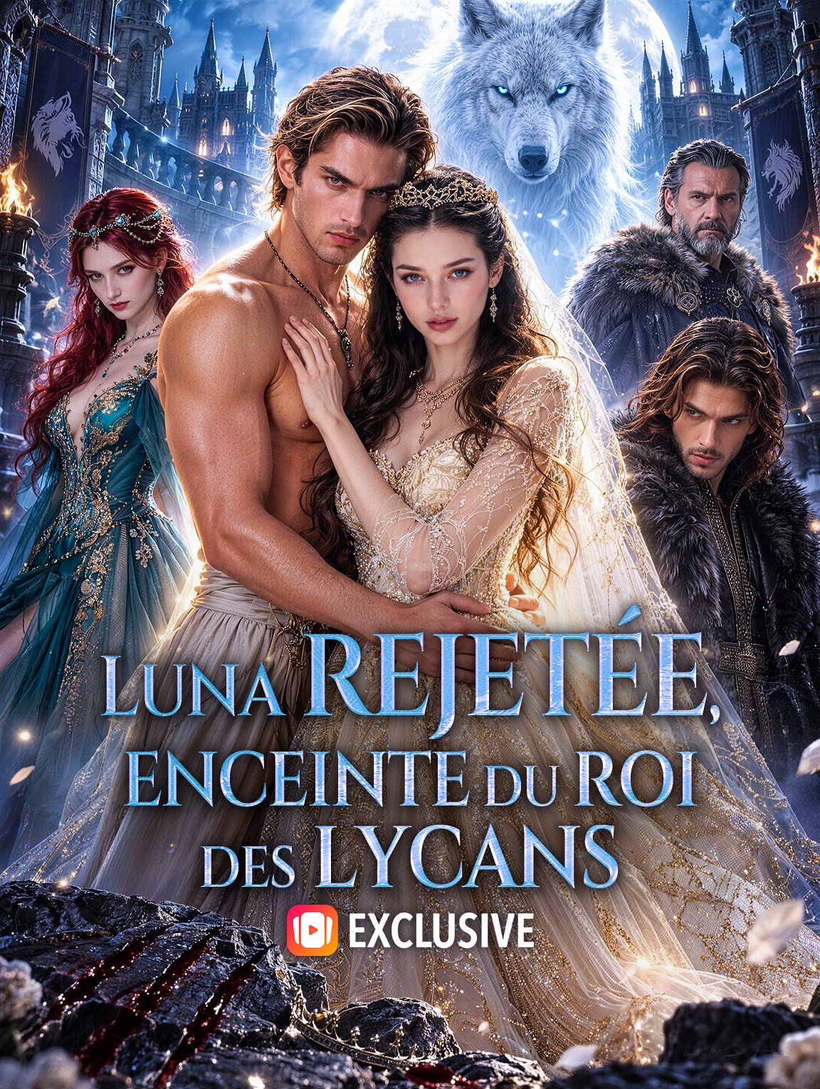 Luna rejetée, enceinte du roi des lycans