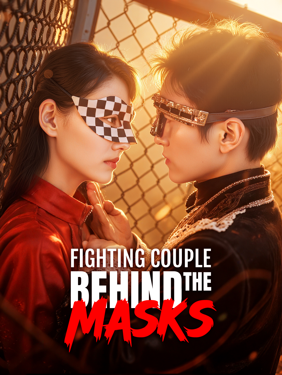 Fighting Couple Behind the Masks