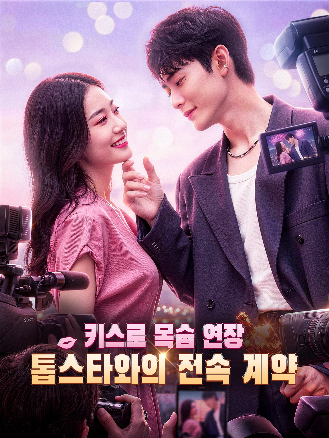 키스로 목숨 연장, 톱스타와의 전속 계약