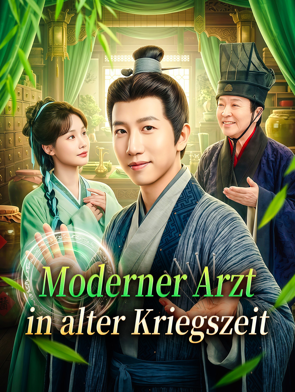 Moderner Arzt in alter Kriegszeit