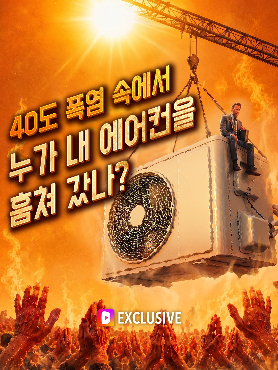 40도 폭염 속에서 누가 내 에어컨을 훔쳐 갔나?