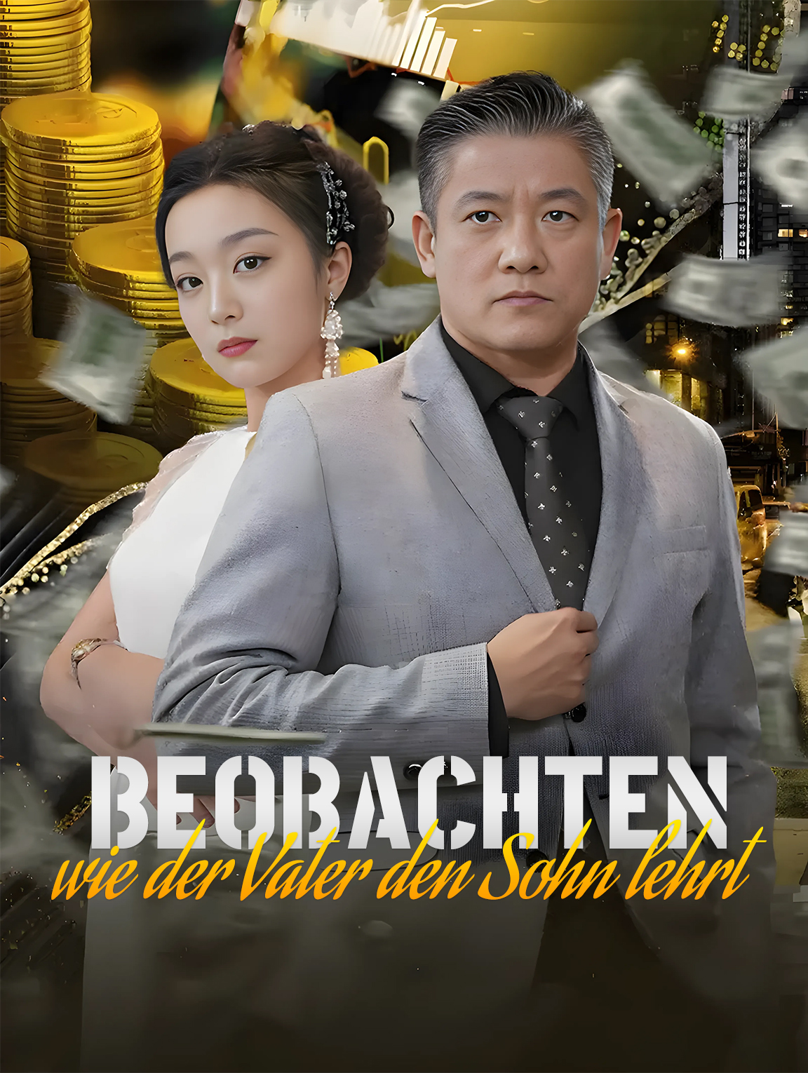Beobachten, wie der Vater den Sohn lehrt