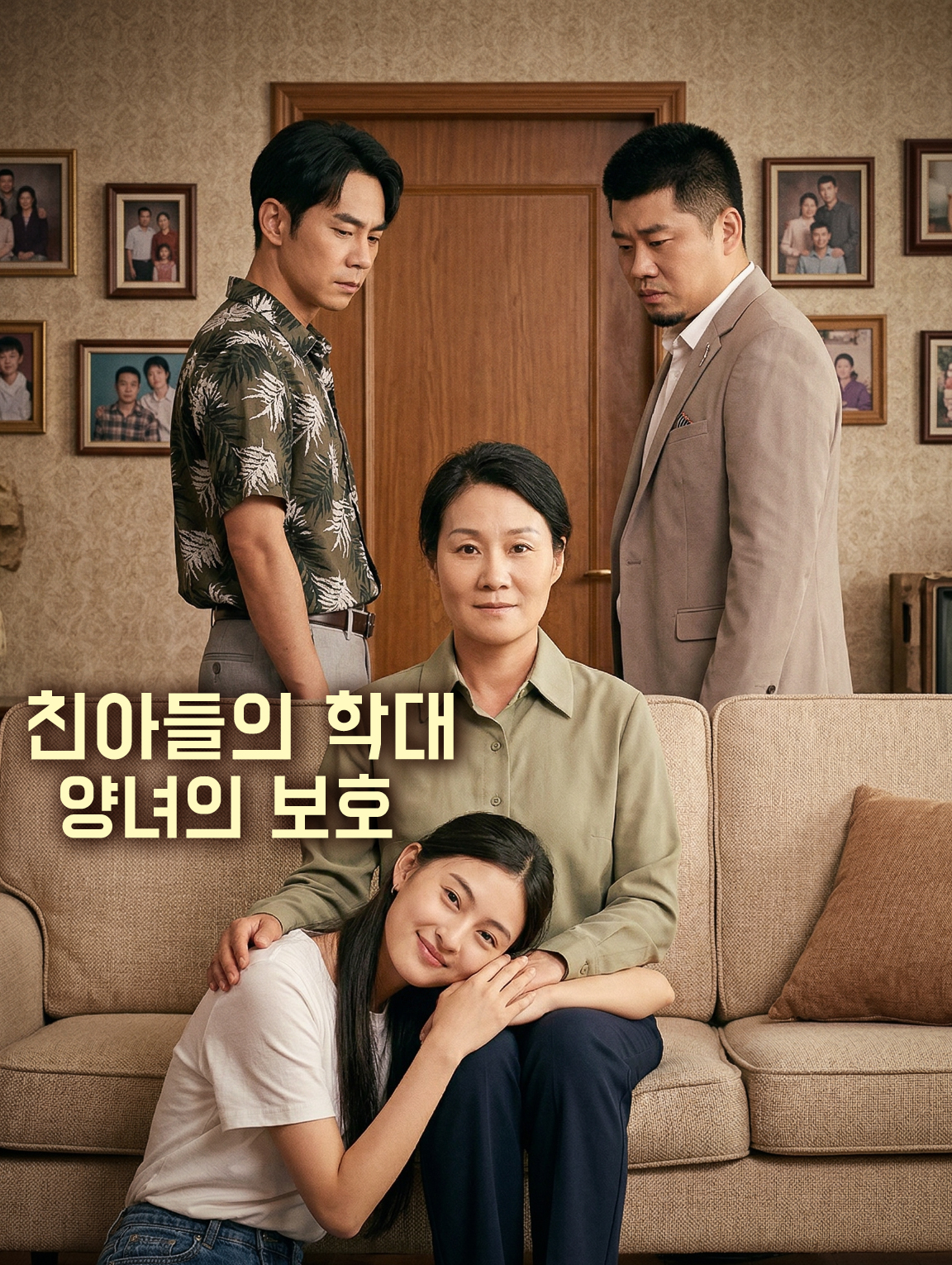 친아들의 학대, 양녀의 보호