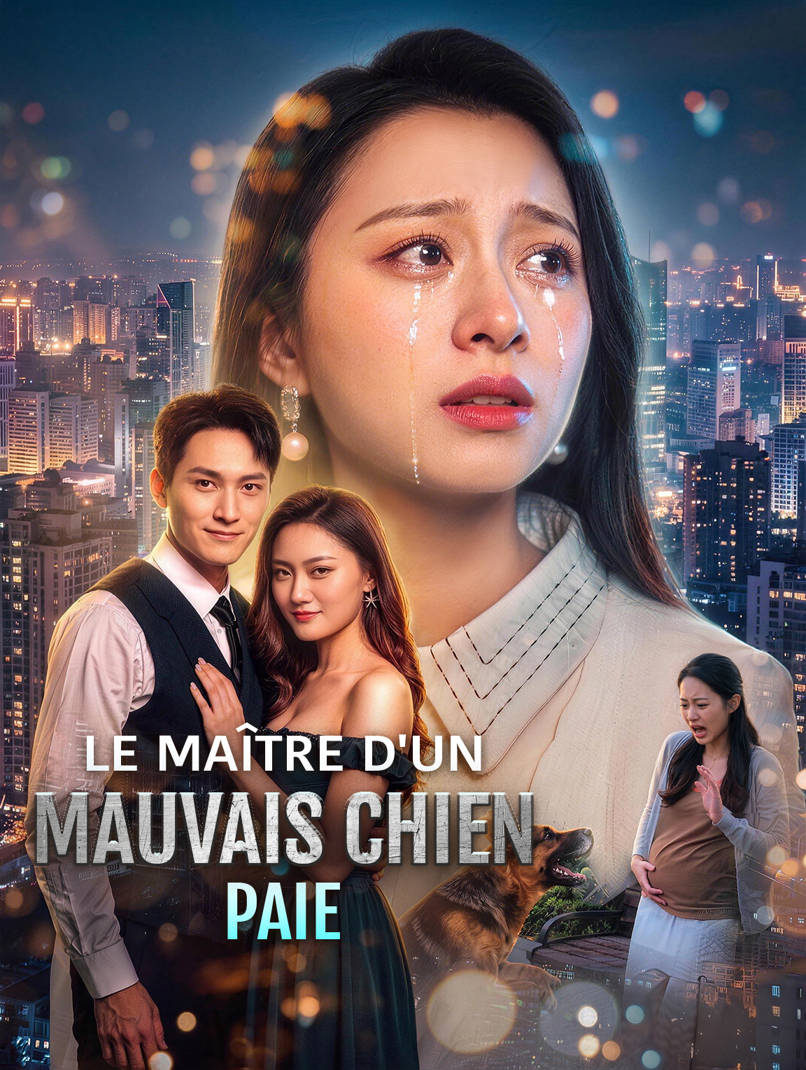 Le maître d'un mauvais chien paie poster