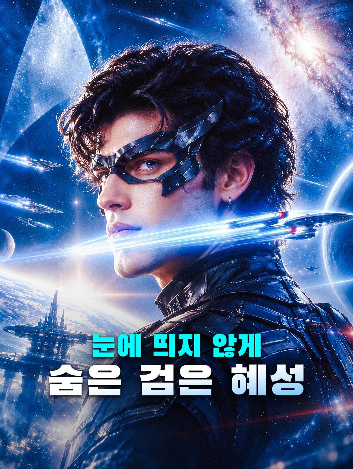 눈에 띄지 않게 숨은 검은 혜성
