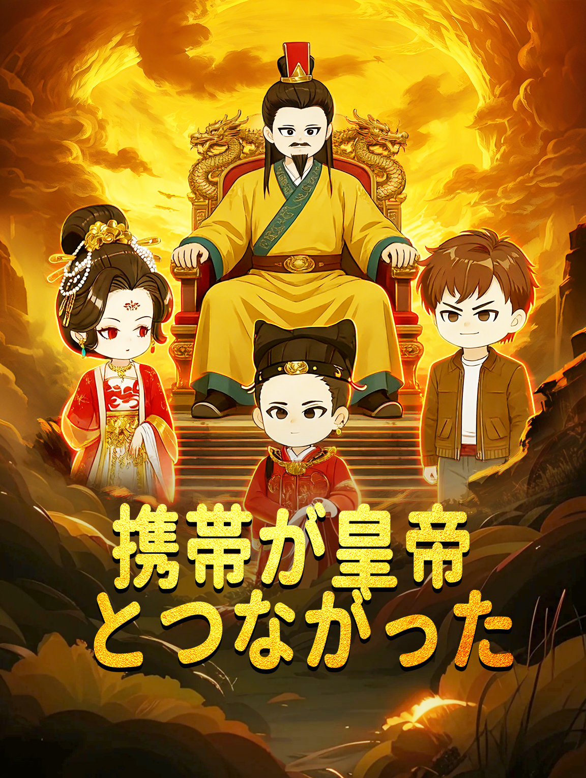 携帯が皇帝とつながった