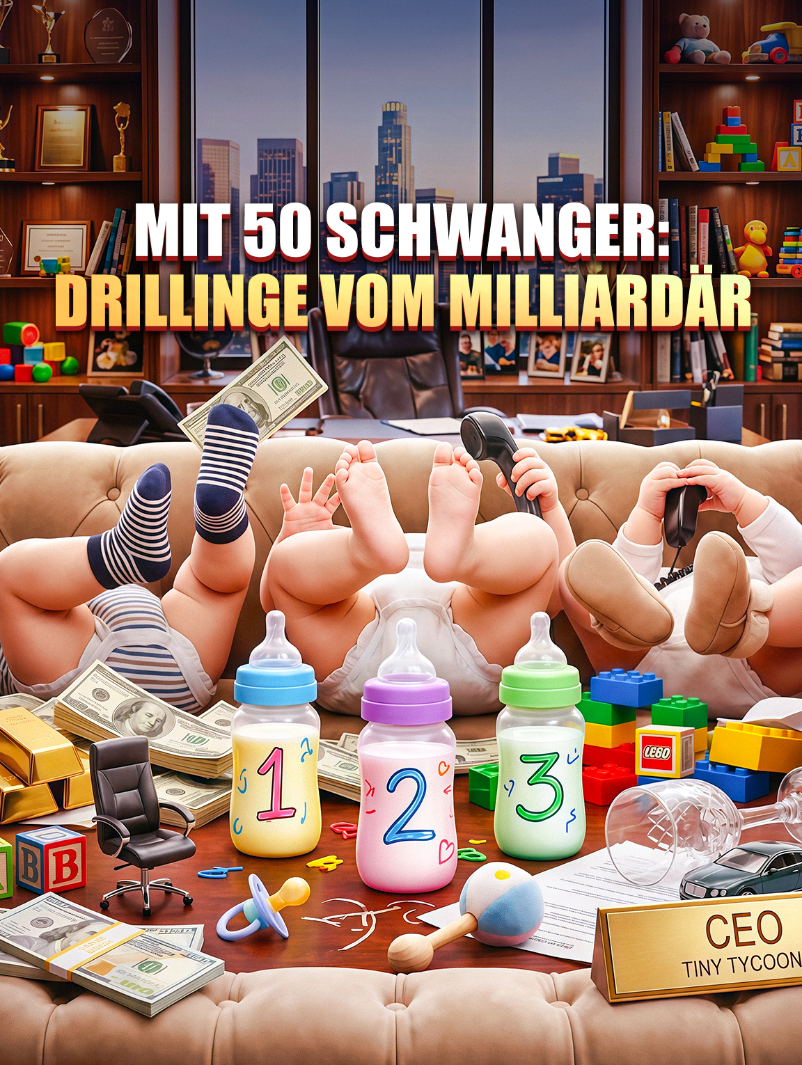 Mit 50 schwanger: Drillinge vom Milliardär