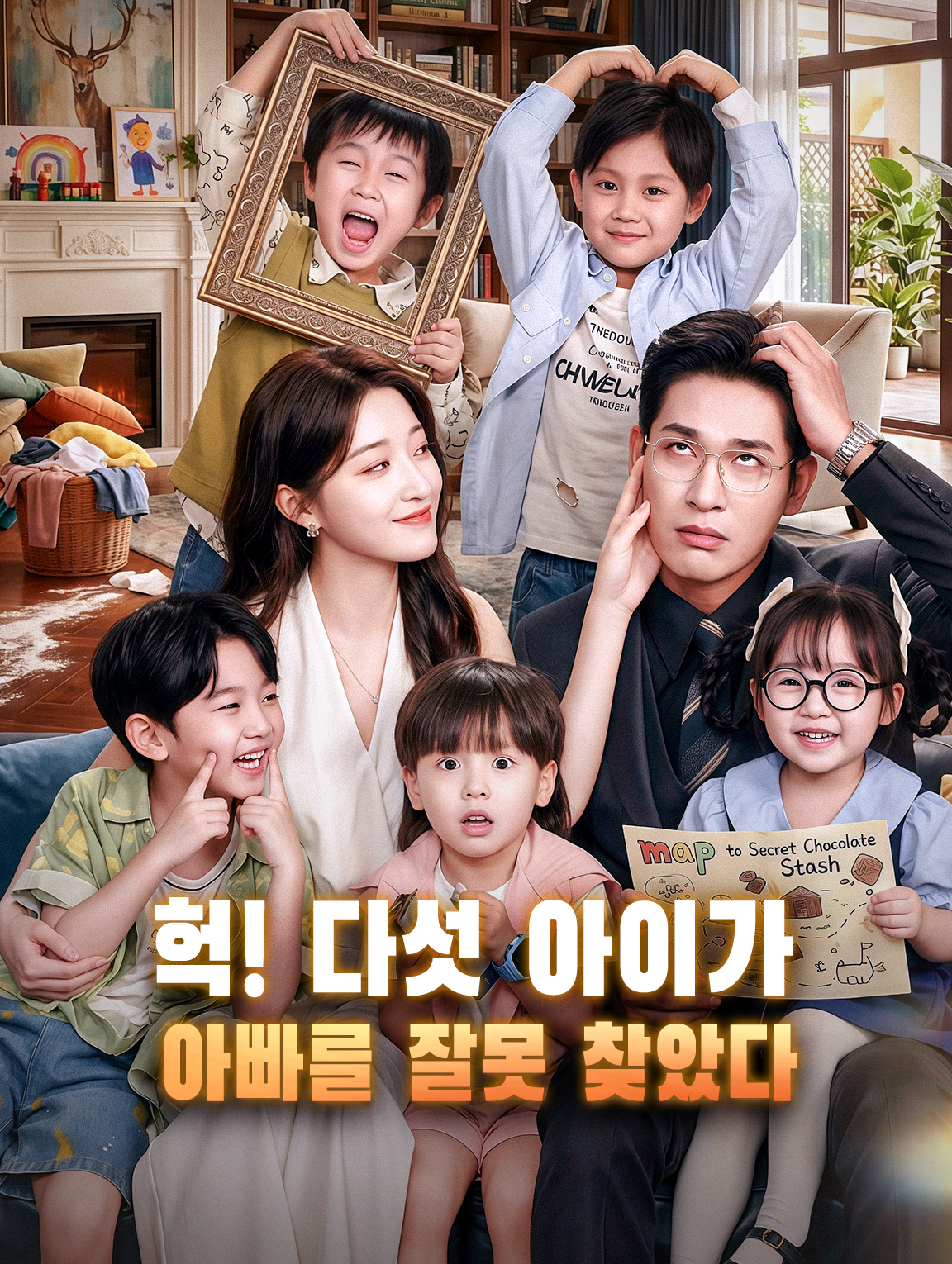 헉! 다섯 아이가 아빠를 잘못 찾았다