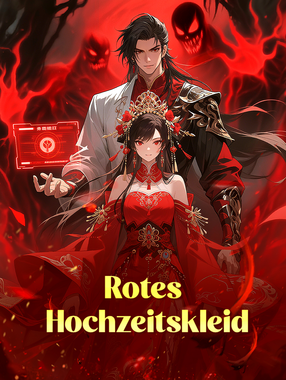 Rotes Hochzeitskleid