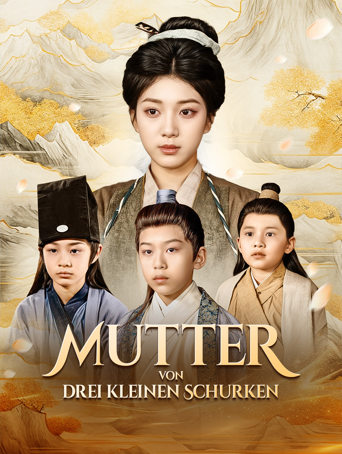 Mutter von drei kleinen Schurken