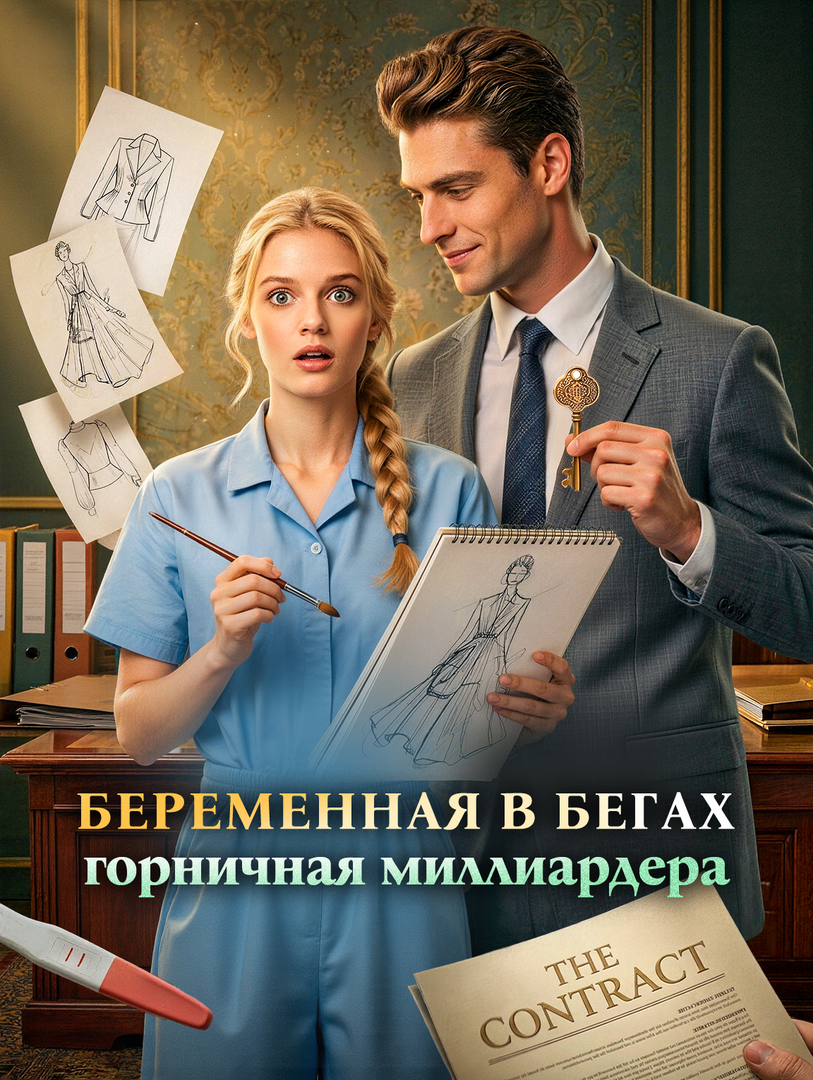Беременная в бегах: горничная миллиардера
