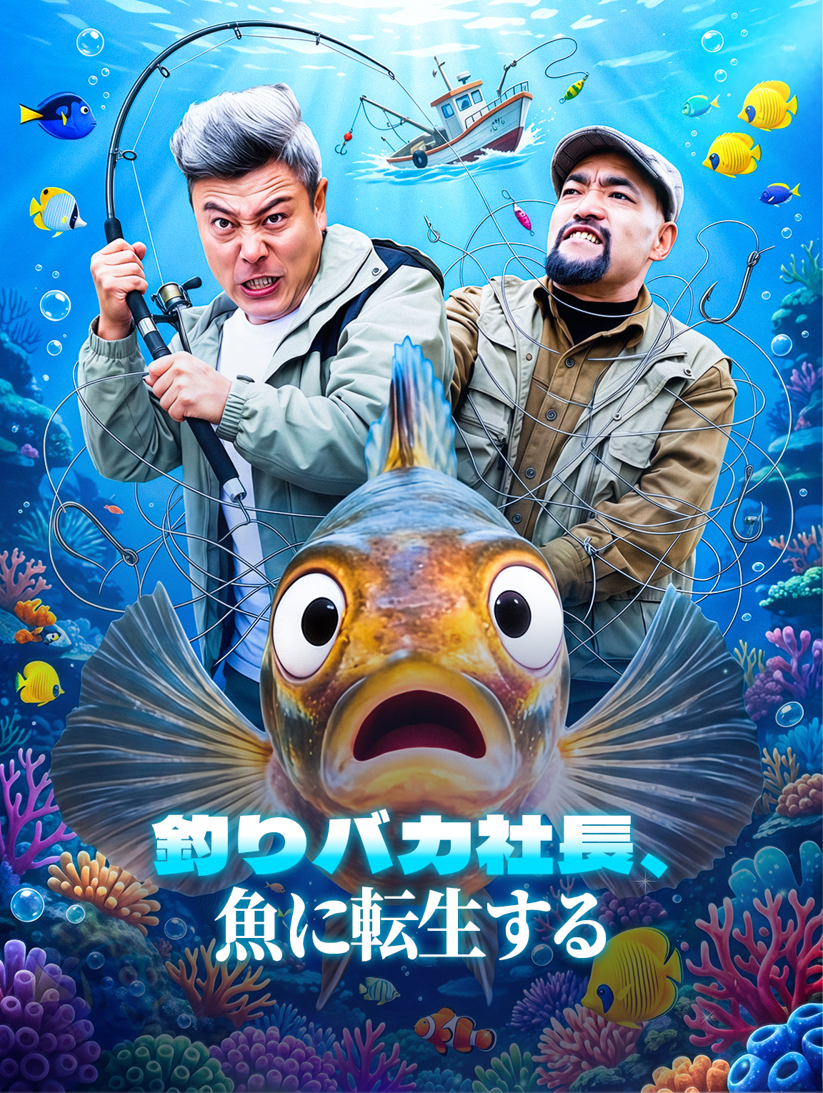 釣りバカ社長、魚に転生する