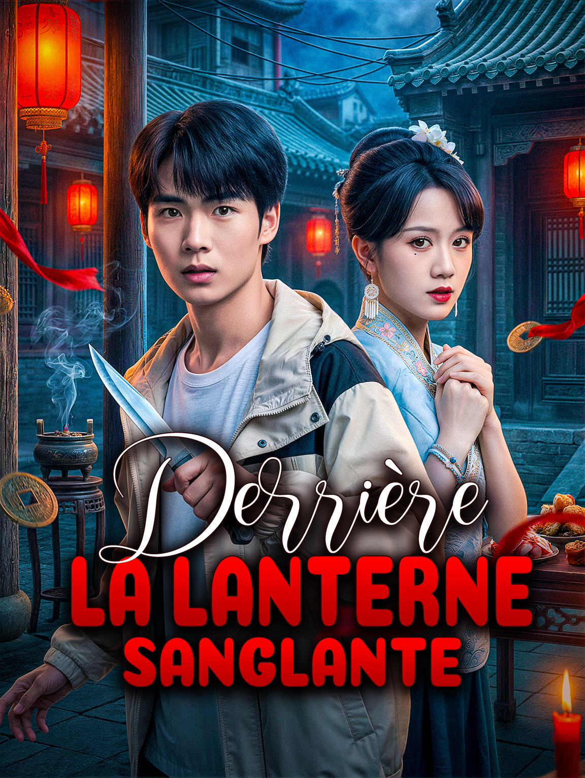 Derrière la lanterne sanglante