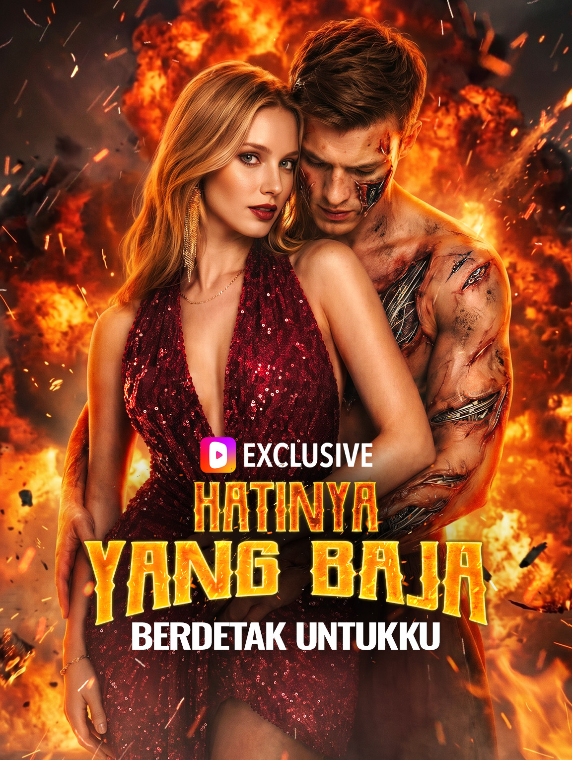 Hatinya yang Baja Berdetak untukku
