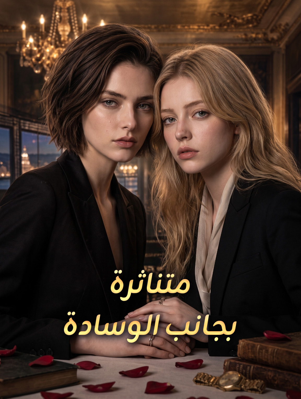 متناثرة بجانب الوسادة