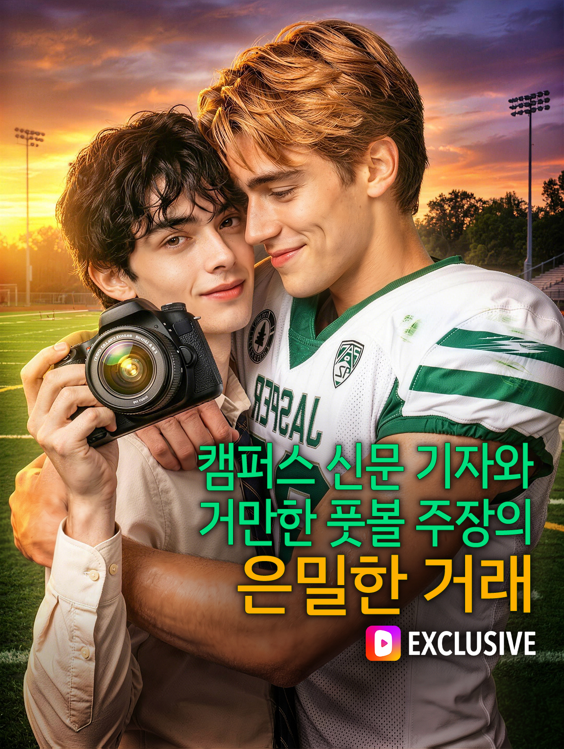 캠퍼스 신문 기자와 거만한 풋볼 주장의 은밀한 거래