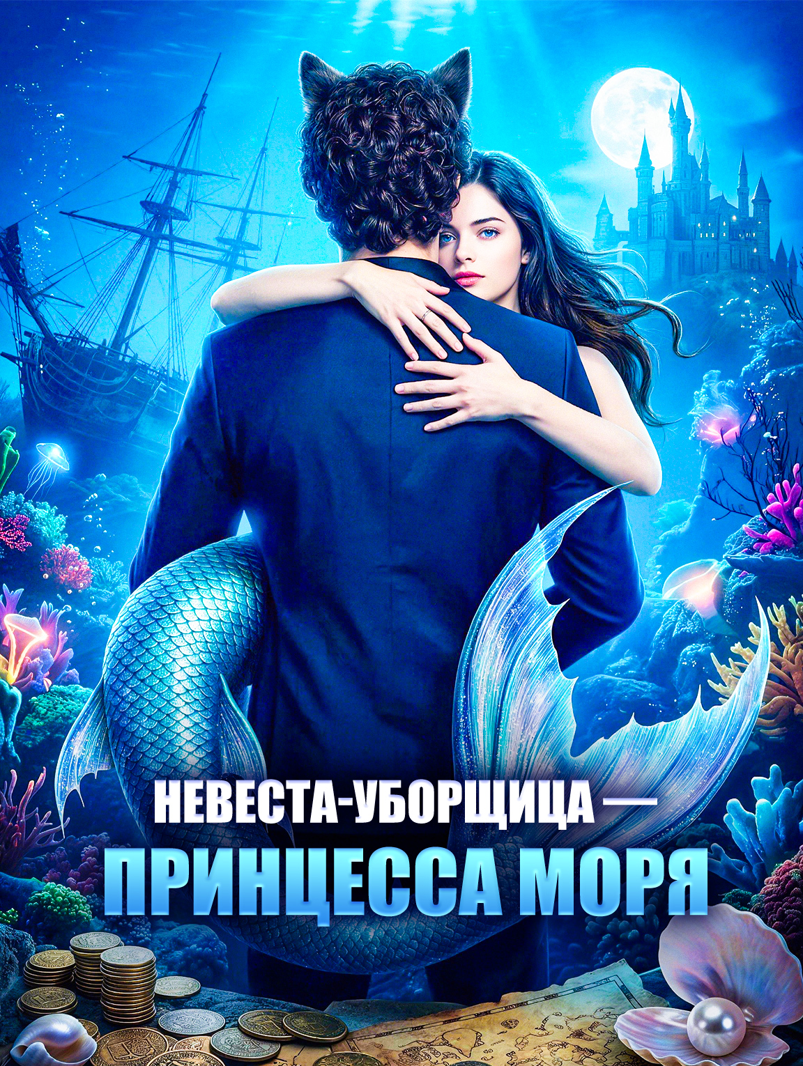 Невеста-уборщица — принцесса моря(Дубляж)