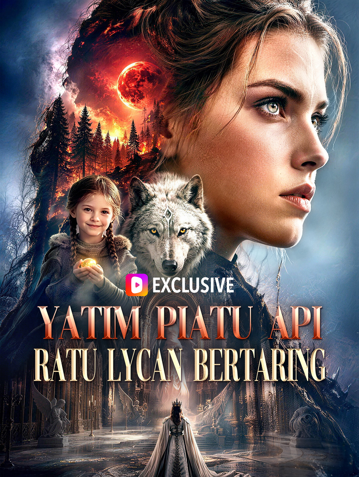 Poster Yatim Piatu Api, Ratu Lycan Bertaring