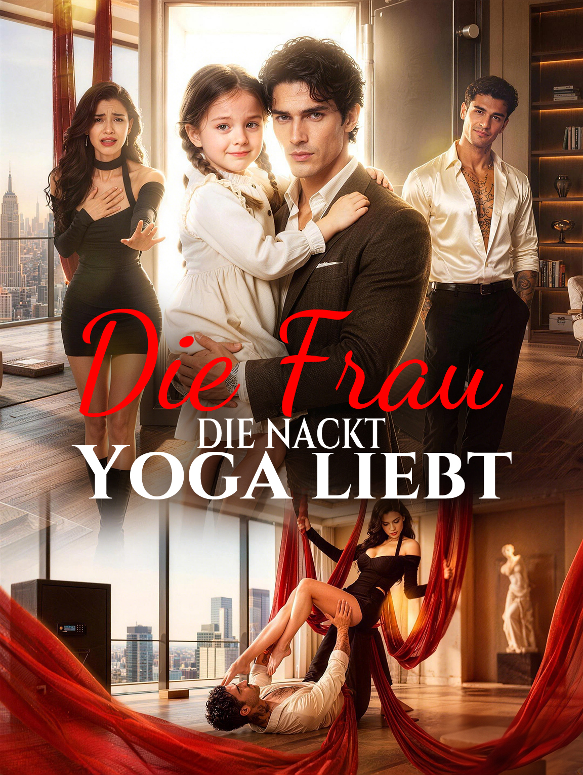 Die Frau, die nackt Yoga liebt