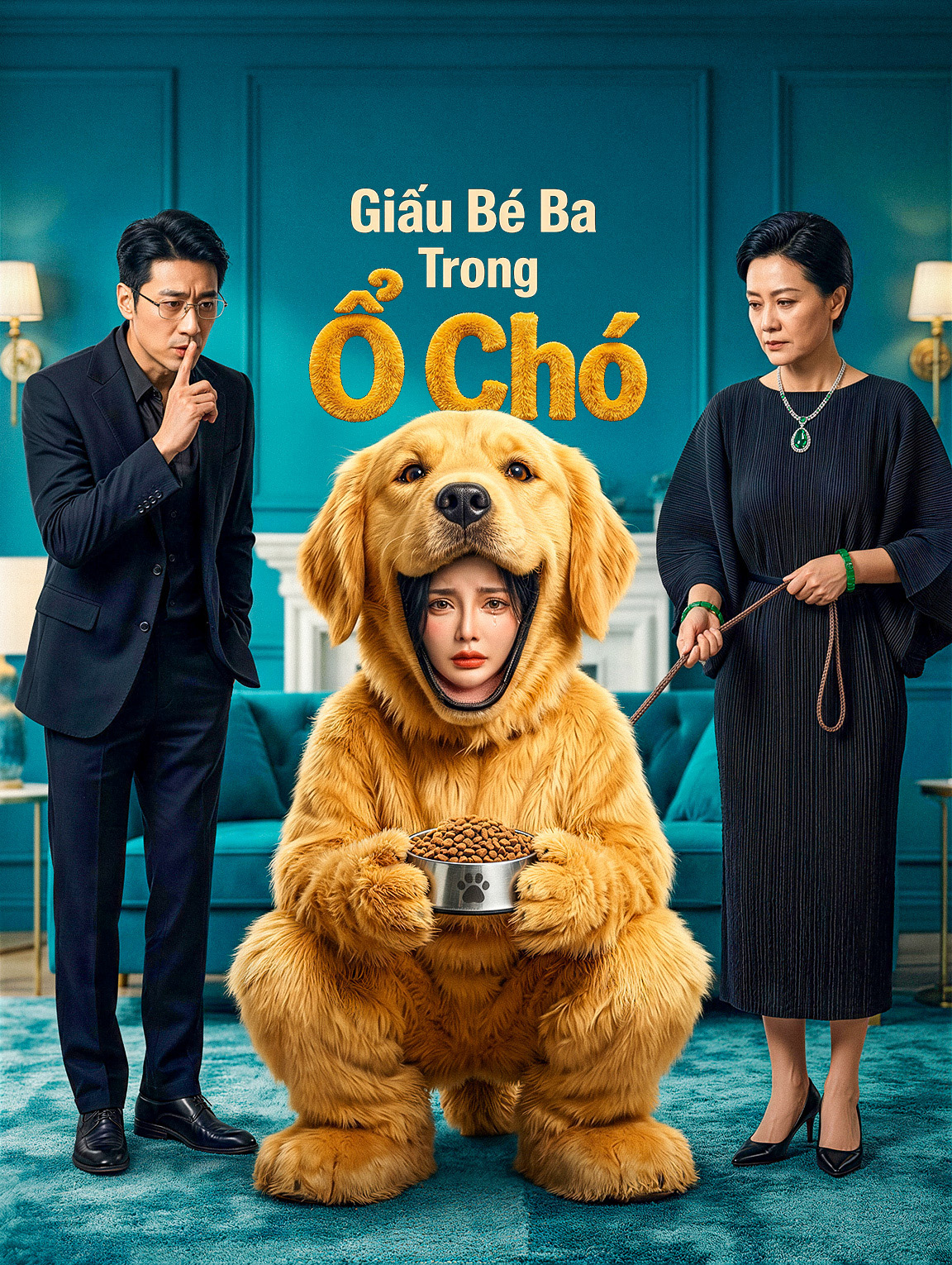 Giấu Bé Ba Trong Ổ Chó