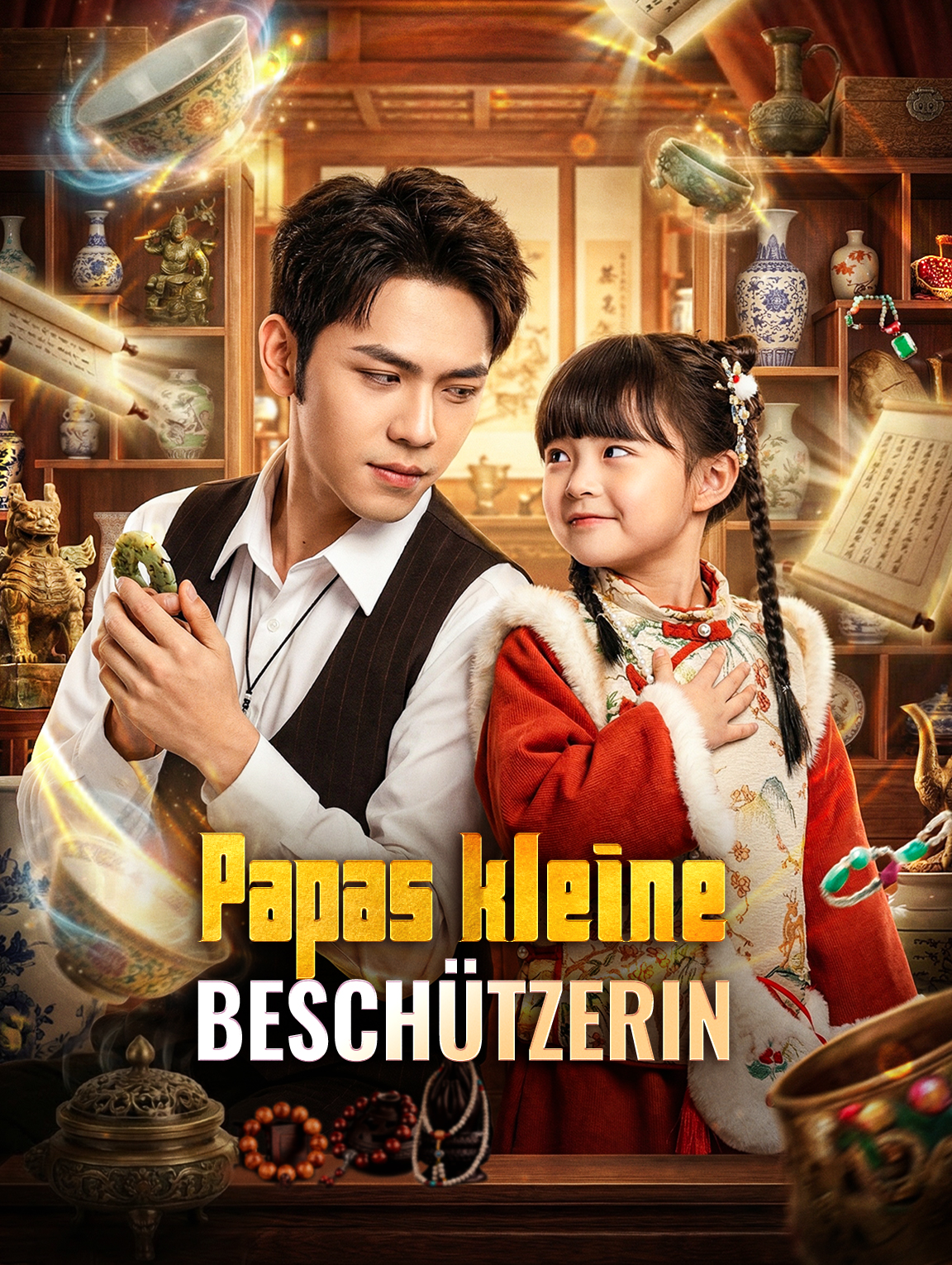 Papas kleine Beschützerin