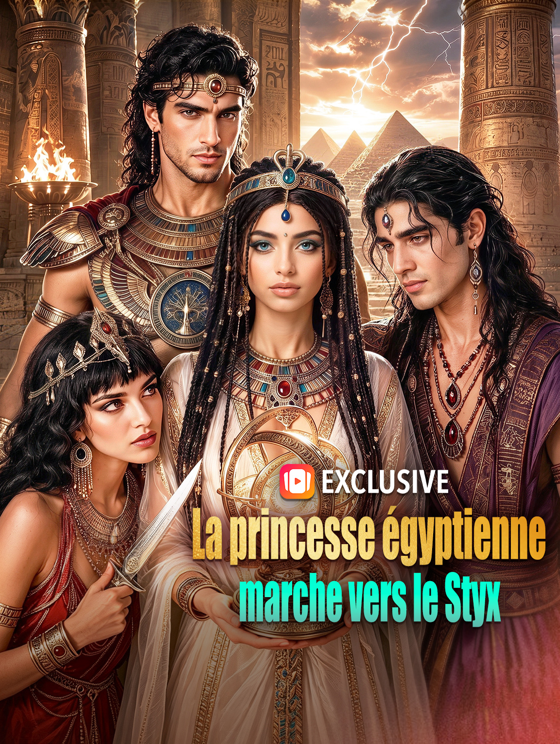 La princesse égyptienne marche vers le Styx